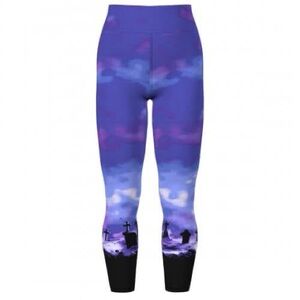 LuLaRoe Women's Purple and Black Leggings